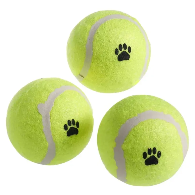 3 balles tennis Ø 6,25 cm en filet