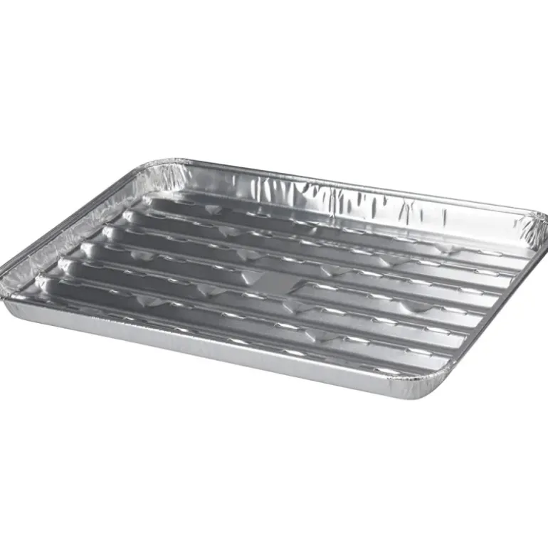 5 barquettes pour grillades bbq 34 x 23x 2,5 cm