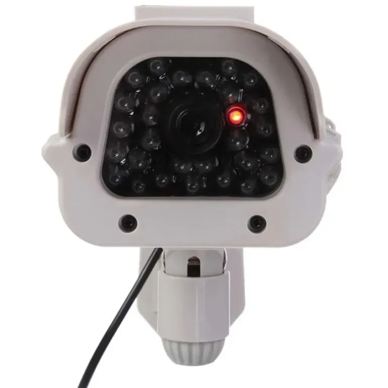 2 Caméras factices solaire LED clignotante ABS 210g 28x17,5x10 cm