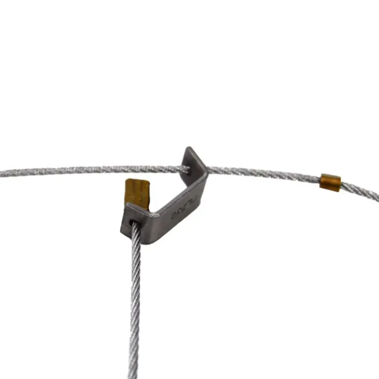 10 collets à renard 2mm avec arrêtoir fabrication française