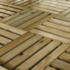 4 Dalles en bois autoclave 40 x 40 x 2,8 cm