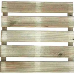4 Dalles en bois autoclave 40 x 40 x 2,8 cm