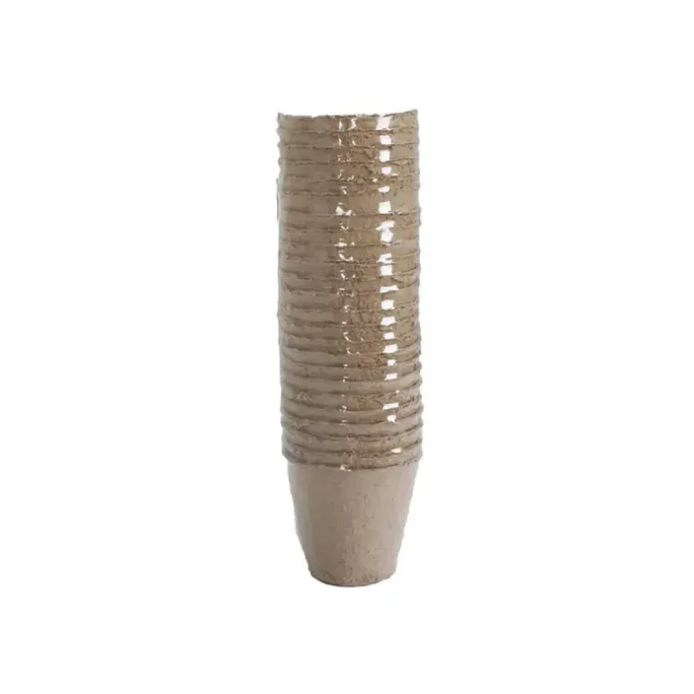 24 Pots Biodégradables Ronds Ø8 cm pour Semis et Culture