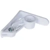 4 Serres-Nappes de table blanc 6,2 x 6,2 x 1,5 cm