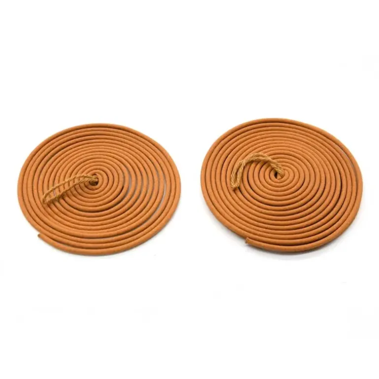 3 Spirales d'encens anti-moustique 8h citronnelle métal argenté