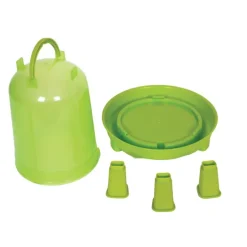 Abreuvoir gradué sur pied avec poignée vert 3L