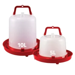 Abreuvoir plastique poule premium robuste avec poignée 5 L