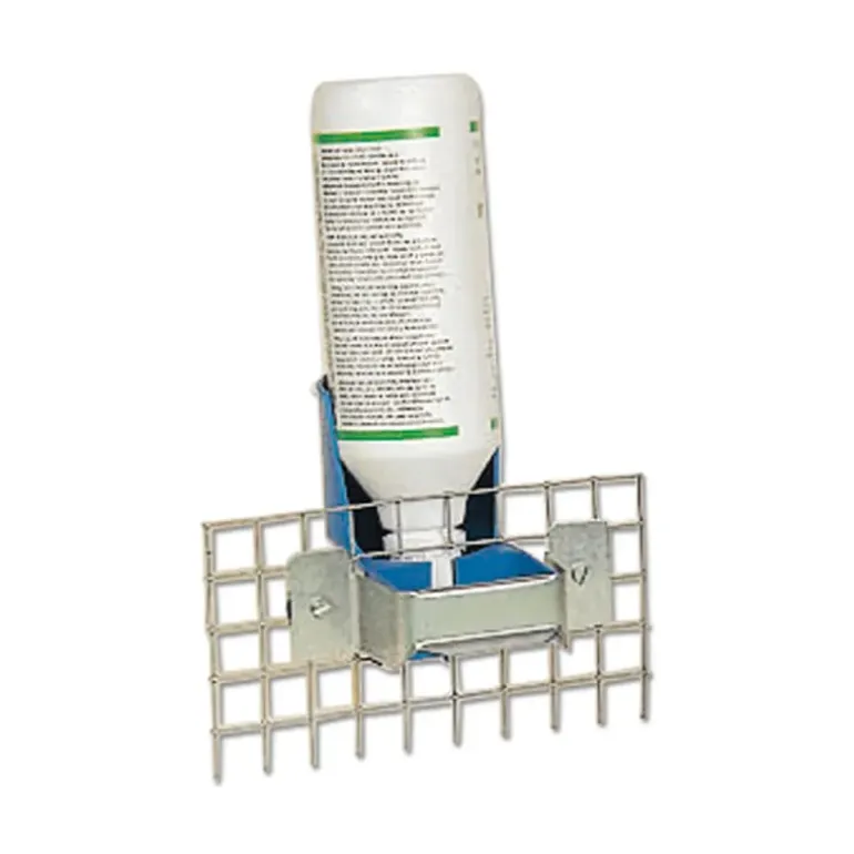 Abreuvoir porte bouteille lot de 2 fixation cage - galvanisé