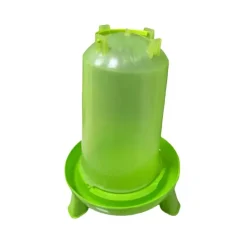 Abreuvoir sur pied avec poignée 8L pour volailles - Vert - Ø31,5 x H50 cm