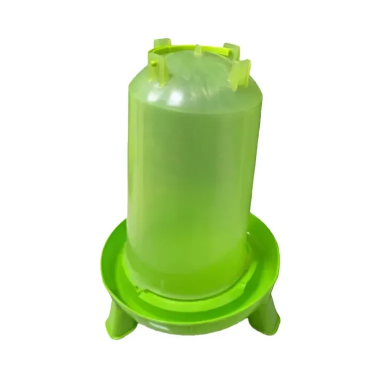 Abreuvoir sur pied avec poignée 8L pour volailles - Vert - Ø31,5 x H50 cm