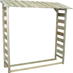 Abri bûches en bois 1,8 stères 170 x 46 x 182 cm