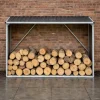 Abri Bûches Métal 2,6 Stères pour Bûches de 50 cm