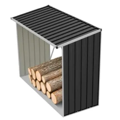 Abri Bûches Métal 2,6 Stères pour Bûches de 50 cm