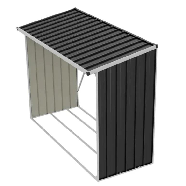 Abri Bûches Métal 2,6 Stères pour Bûches de 50 cm