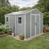 Abri de jardin Lys en plastique hauteur 230 cm - 2 portes 6,88m²