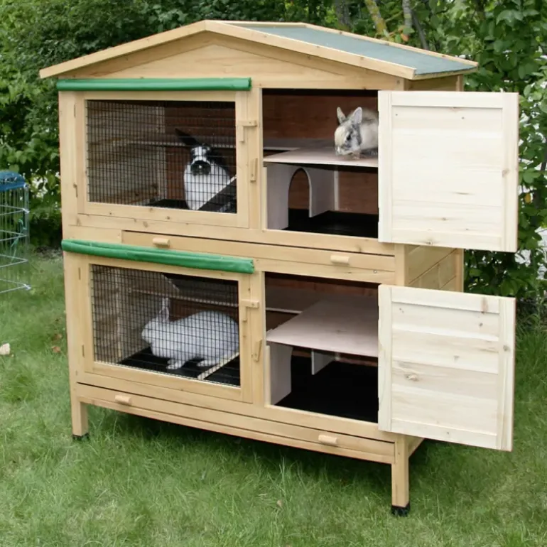 Abri pour rongeurs APPARTEMENT 2 zones 118 X 61 X 130 cm