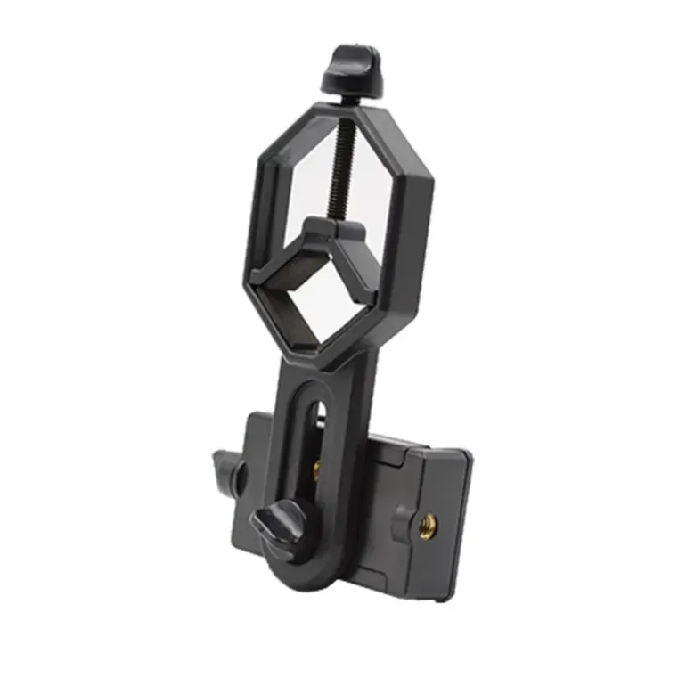 Adaptateur smartphone jumelles métal plastique PA noir 54 à 90mm