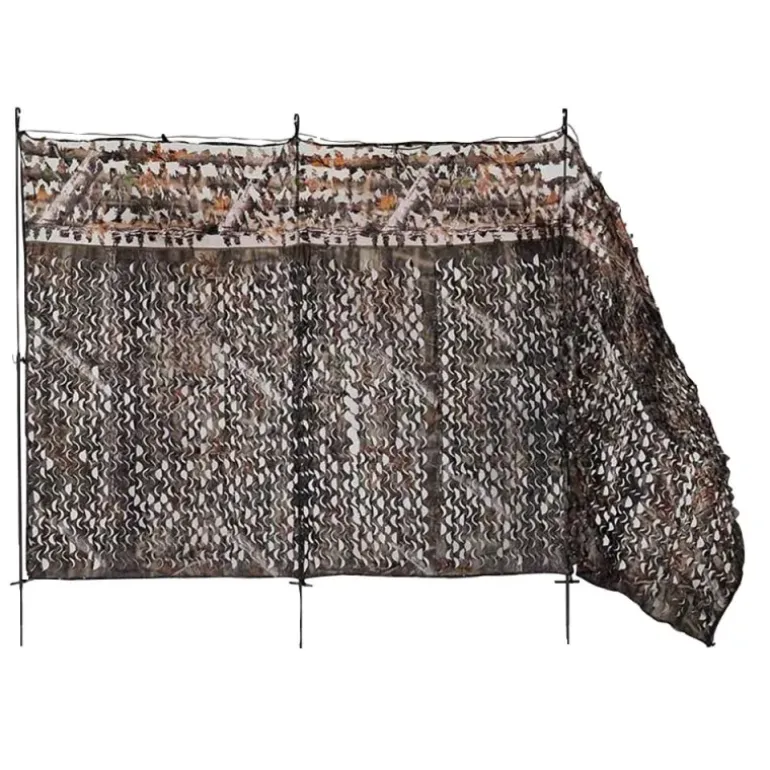 Affût 3D forêt 1.5x3M 3 pieds réglables anti-UV camouflage