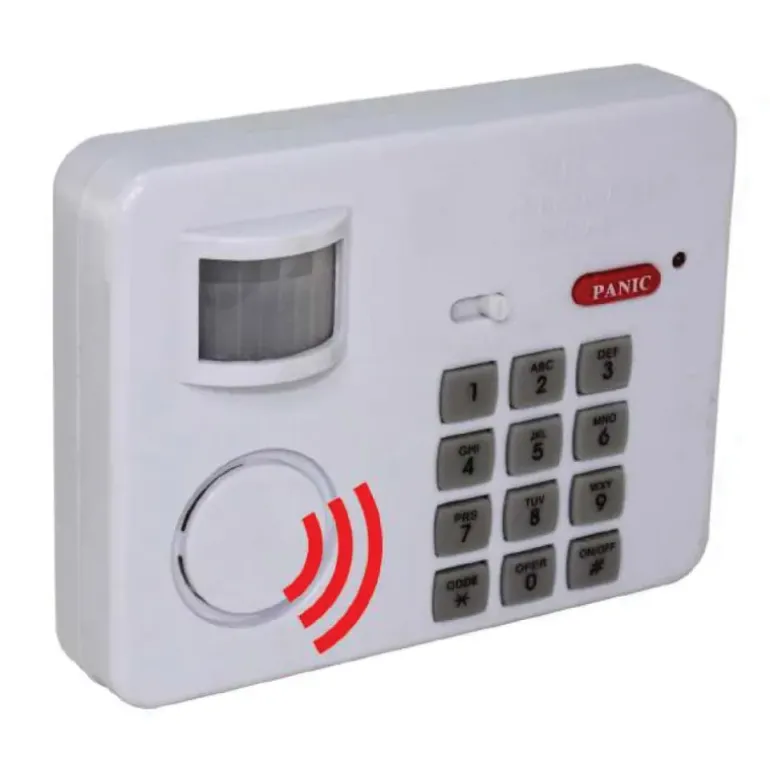 Alarme clavier No panic sirène 90dB 4 modes 13.5x10.5x3.7 cm
