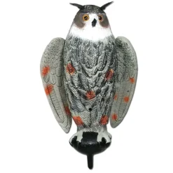 Appelant grand duc à ailes battantes