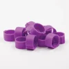 Bagues à clip éco Ø25mm par 50 pièces Mauve