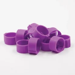 Bagues à clip éco Ø25mm par 50 pièces Mauve