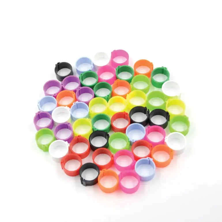 Bagues à clip éco Ø25mm par 50 pièces Mauve