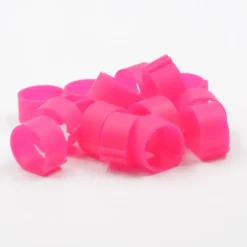 Bagues à clip éco Ø20mm par 50 pièces Rose Fluo