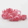 Bagues à clip éco Ø25mm par 50 pièces Rose