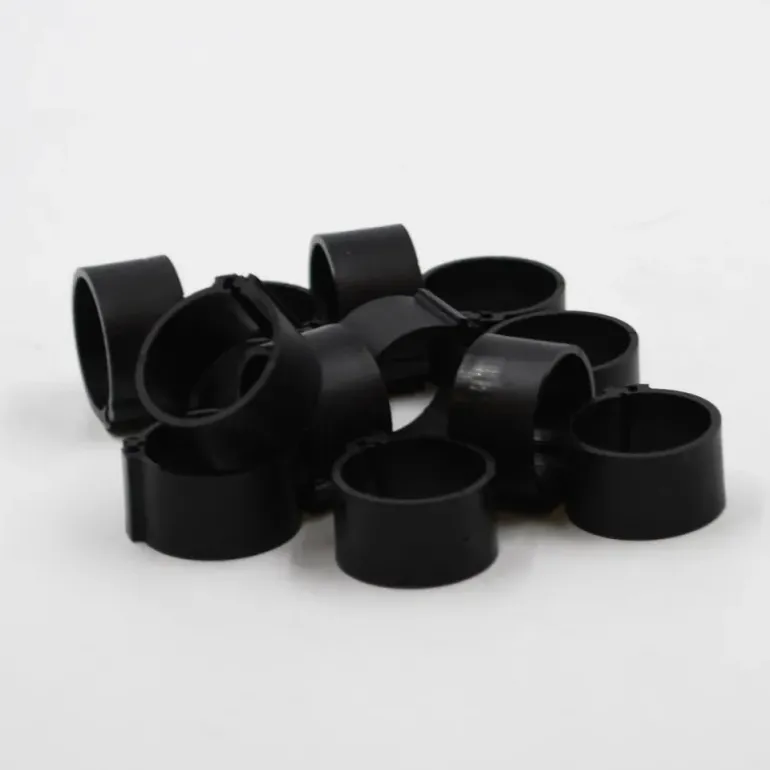 Bagues à clip éco Ø25mm par 50 pièces noir