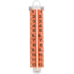 Bagues à clip numérotation laser Orange - RING4WINGS