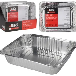 Barquette Aluminium pour Barbecue - 36x29x7,5cm