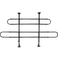 Barre pare-chien métallique ajustable 85-140cm H60-110cm