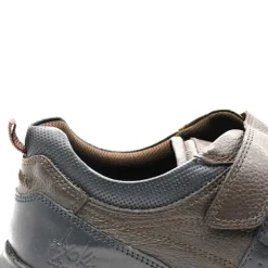 Baskets cuir scratch double velcro Strech semelle PVC