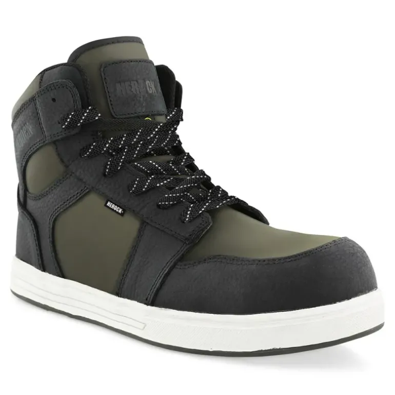 Baskets de sécurité Saron - Certifiées S3S - Kaki/Noir - Herock
