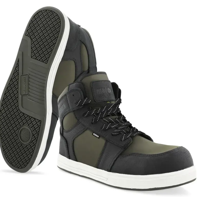 Baskets de sécurité Saron - Certifiées S3S - Kaki/Noir - Herock
