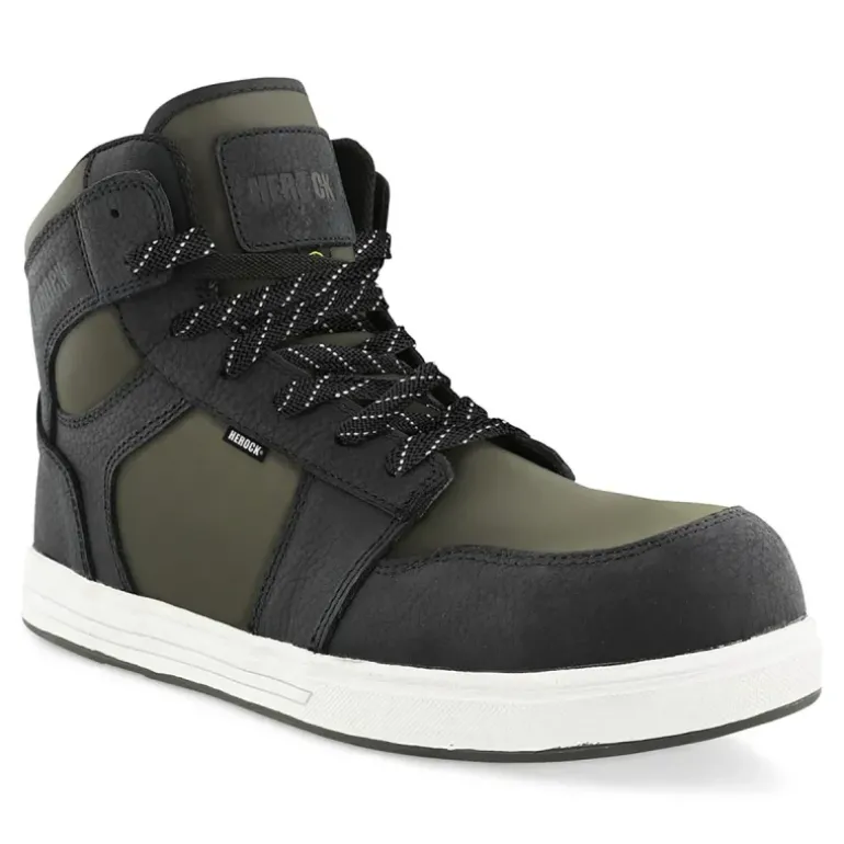 Baskets de sécurité Saron - Certifiées S3S - Kaki/Noir - Herock