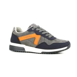 Baskets Homme Gris et Noir en Synthétique - Tige Basse