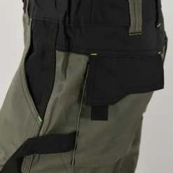 Bermuda de travail homme ULYSSE coton polyester kaki gris 38 à 50