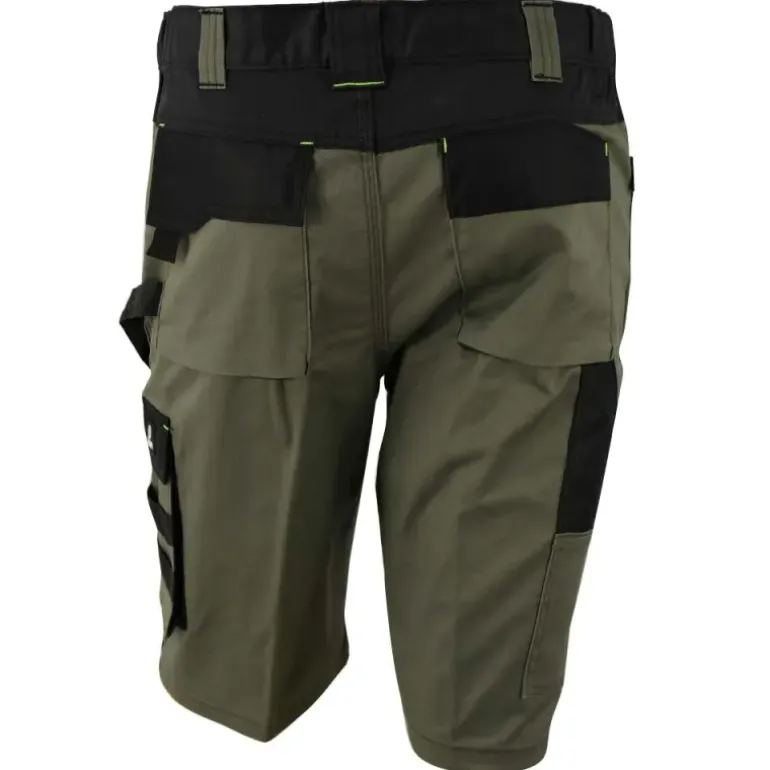 Bermuda de travail homme ULYSSE coton polyester kaki gris 38 à 50