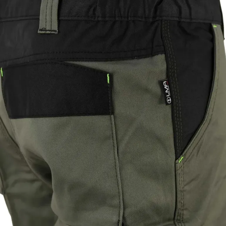 Bermuda de travail homme ULYSSE coton polyester kaki gris 38 à 50