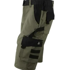 Bermuda de travail homme ULYSSE coton polyester kaki gris 38 à 50