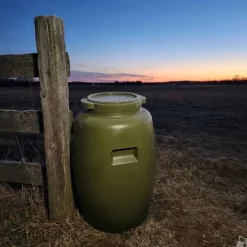 Bidon agrainage ou réserve d'eau 60 litres, diamètre 34cm hauteur 67cm