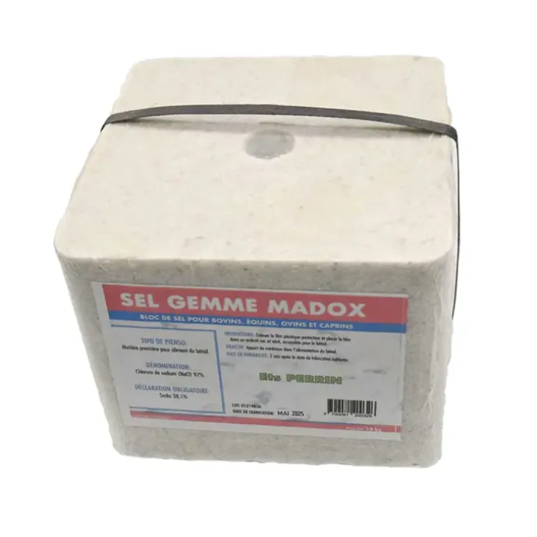 Bloc Sel gemme tout animal, complément alimentaire 10kg