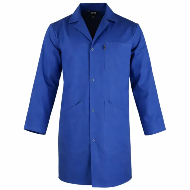 Blouse Homme Manches Longues Limeur LMA® en Coton Bleu - 240 g/m²