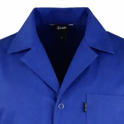Blouse Homme Manches Longues Limeur LMA® en Coton Bleu - 240 g/m²