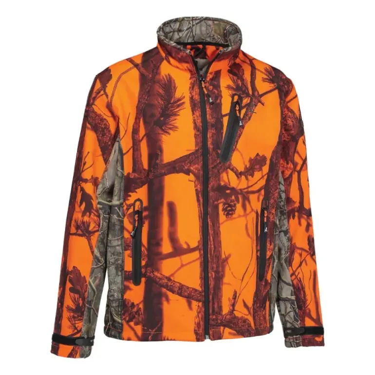 Blouson enfant Softshell Ghostcamo 3 poches polyester 6 à 16 ans