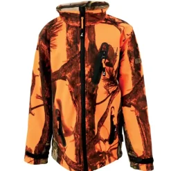 Blouson enfant Softshell Ghostcamo 3 poches polyester 6 à 16 ans