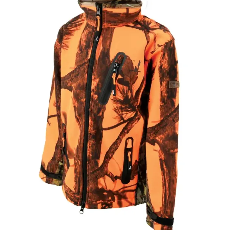 Blouson enfant Softshell Ghostcamo 3 poches polyester 6 à 16 ans