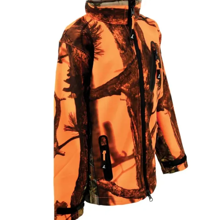 Blouson enfant Softshell Ghostcamo 3 poches polyester 6 à 16 ans